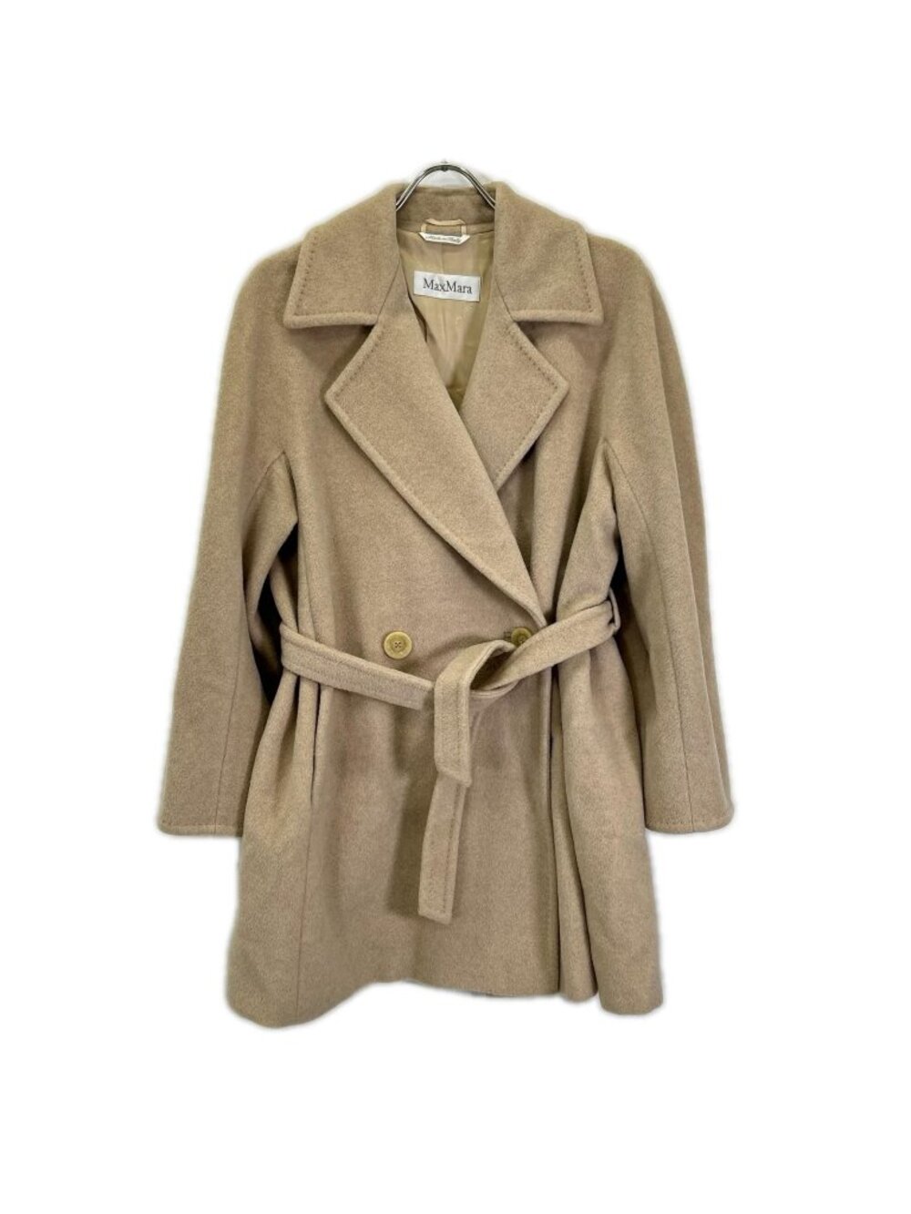 Max Mara 32/72/223 Beige Wool Cashmere Coat 40